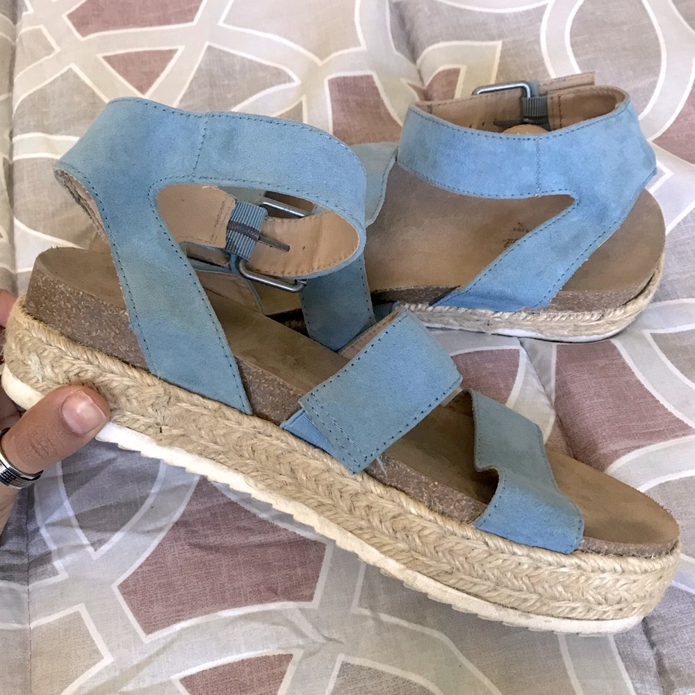 Target Platform Suede Sandals